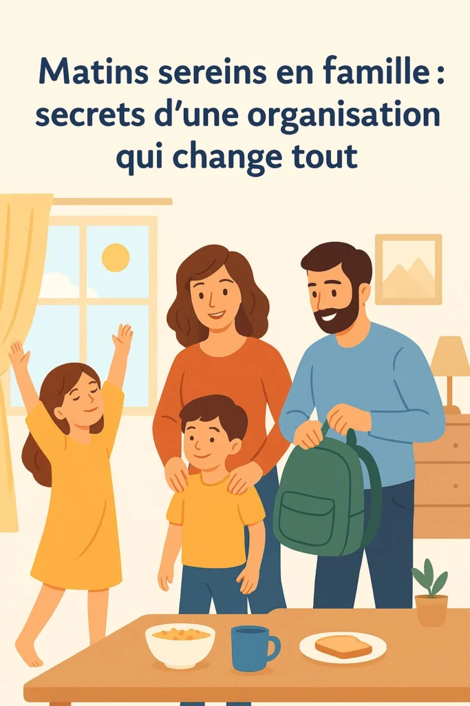 Organisation familiale : gagner du temps le matin avant l’école